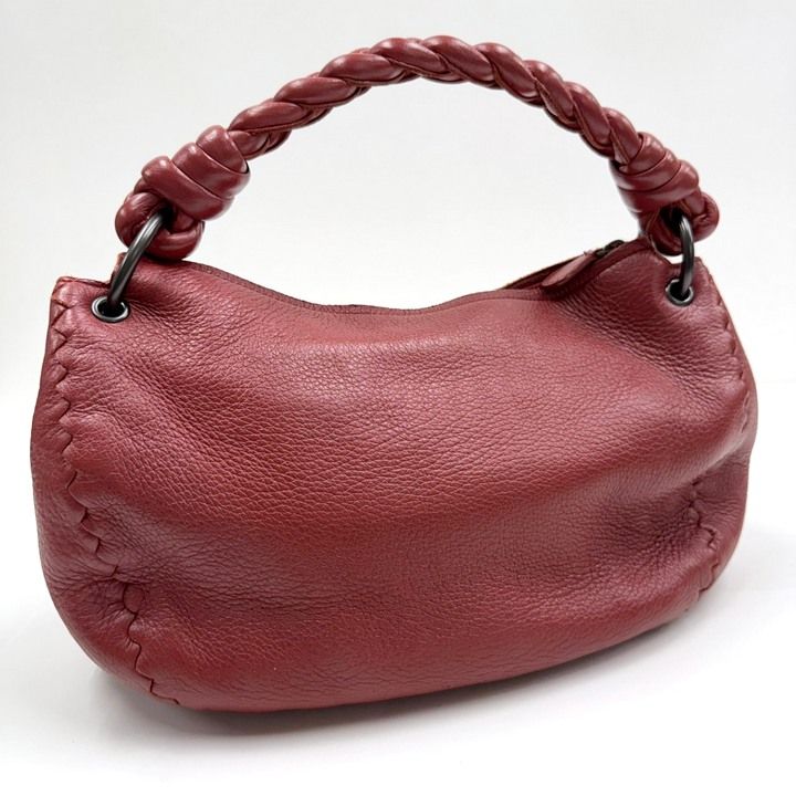Bottega Veneta Shoulder Bag Red Leather — view 2