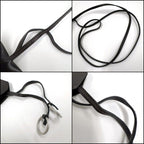 Hermes Clochette Key Ring Charm Dark Brown Silver X — view 4