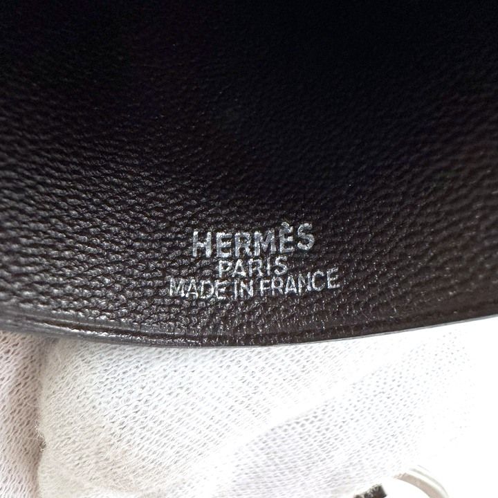 Hermes Clochette Key Ring Charm Dark Brown Silver X — view 6