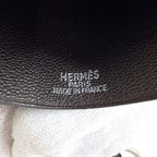 Hermes Clochette Key Ring Charm Dark Brown Silver X — view 6