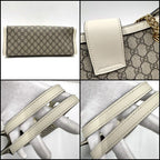 Gucci Padlock GG Chain Shoulder Bag Supreme Beige White — view 4