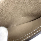 Hermes Bearn Souffle Bifold Wallet Chevre Etoupe Silver — view 9