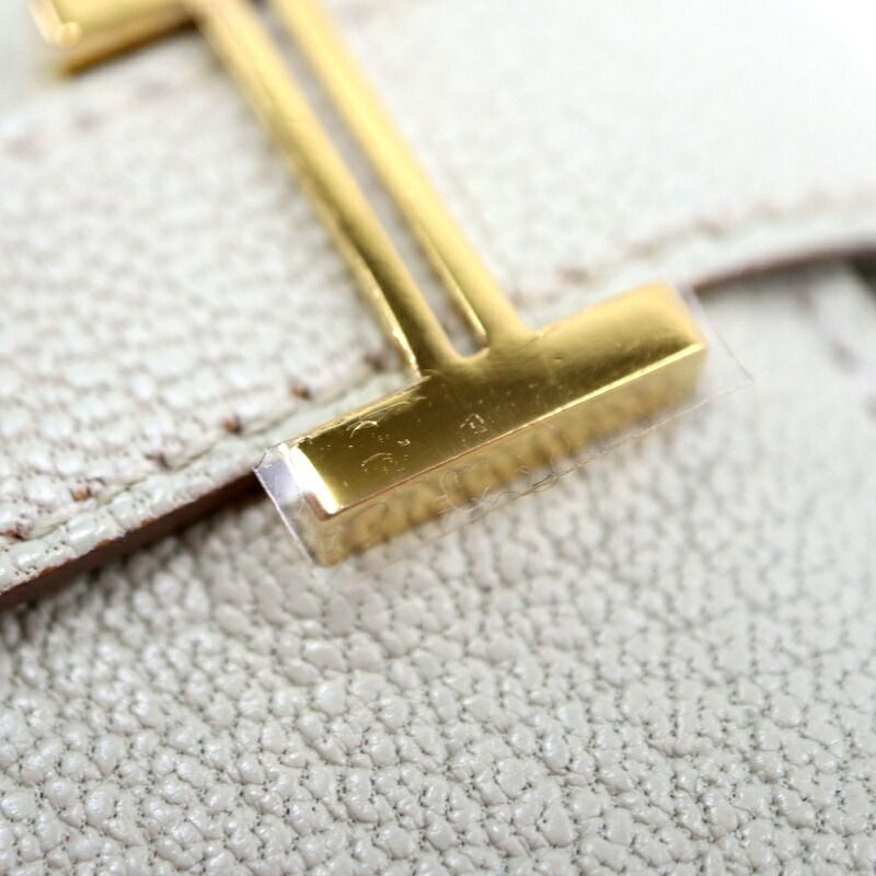 Hermes Bearn Convenience Wallet Mushroom Gold Chevre — view 7