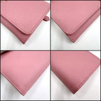Prada Wallet with Pass Case Saffiano Leather Pink Gold — view 3
