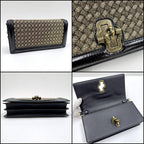 Bottega Veneta Clutch Knot Shoulder Bag Black Vintage Gigold Leather — view 4