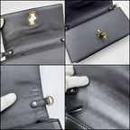 Bottega Veneta Clutch Knot Shoulder Bag Black Vintage Gigold Leather — view 5