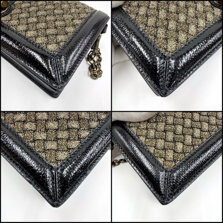 Bottega Veneta Clutch Knot Shoulder Bag Black Vintage Gigold Leather — view 2