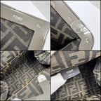 Fendi Fast Small 2-Way Shoulder Bag Silver Leather — view 9