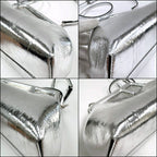 Fendi Fast Small 2-Way Shoulder Bag Silver Leather — view 3