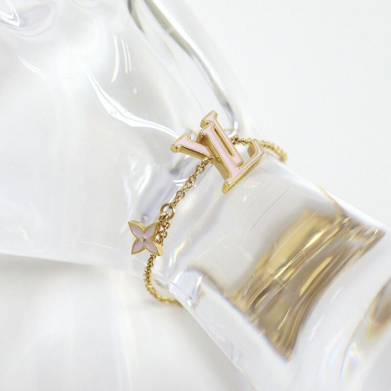 Louis Vuitton Bracelet LV Iconic Gold Plated Pale Pink — view 3