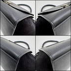 Celine Trapeze Small 2-Way Bag Black Silver Leather — view 5