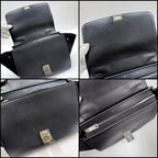 Celine Trapeze Small 2-Way Bag Black Silver Leather — view 4