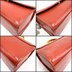 Loewe Velazquez Handbag with Handle Leather Orange Gold — view 4