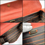 Loewe Velazquez Handbag with Handle Leather Orange Gold — view 7