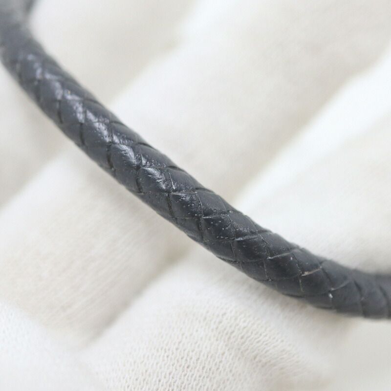Hermes Jumbo Bracelet Leather Black Silver — view 3