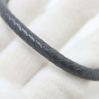 Hermes Jumbo Bracelet Leather Black Silver — view 3