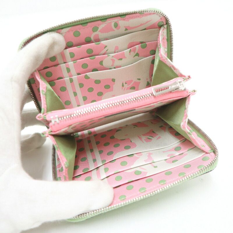 Hermes Azap Silk in Compact Cricket Rose Confetti Epsom Coin Purse — view 5