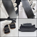 Dior Hit the Road Backpack CD Diamond Canvas Leather Black Metal — view 6