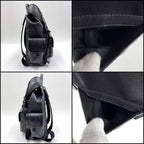 Dior Hit the Road Backpack CD Diamond Canvas Leather Black Metal — view 4