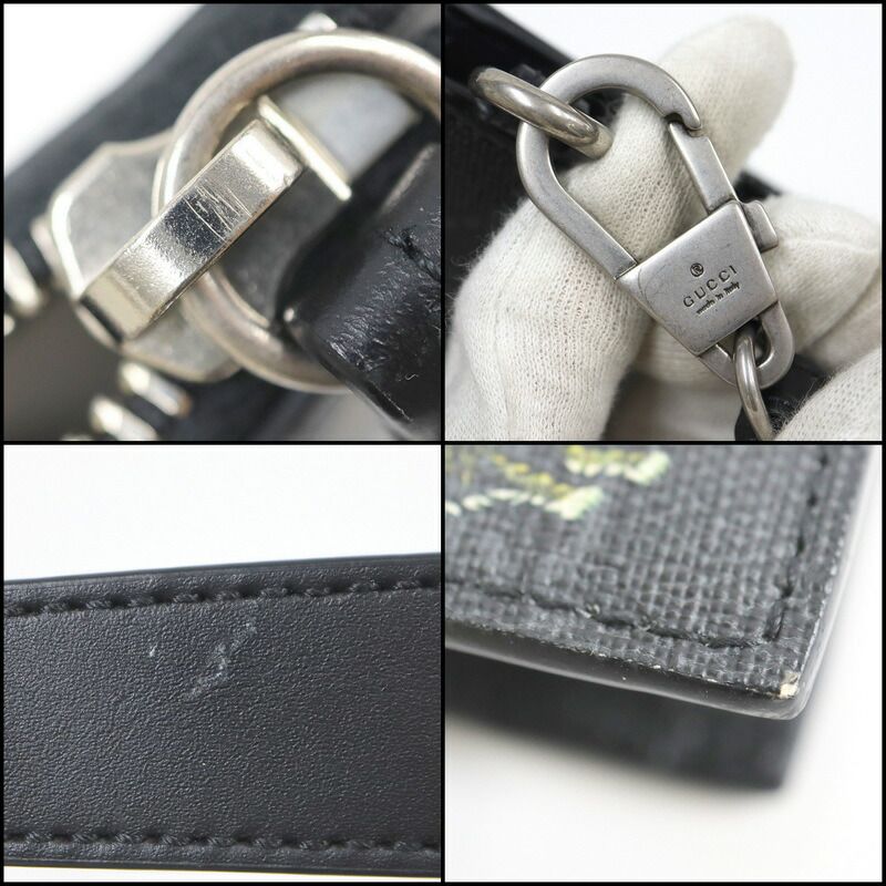 Gucci Clutch Taiga GG Supreme Black Leather — view 6