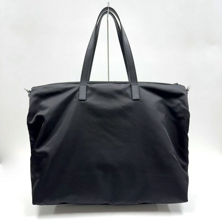 Prada Tessuto Tote Black Nylon Calf Leather — view 2
