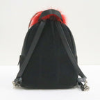 Fendi Monster Star Bugs Backpack Black Red — view 2