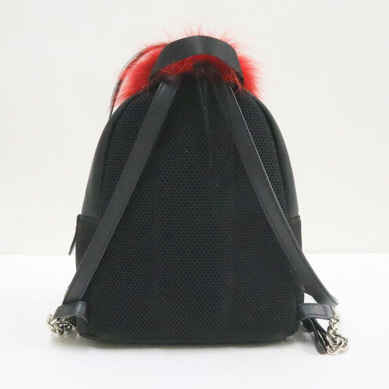 Fendi Monster Star Bugs Backpack Black Red — view 2