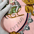Hermes Carre 90 Feathers and Bells Plumes Et Grelots Pink — view 6