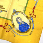 Hermes Carre le Geographe Yellow Silk — view 6
