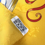 Hermes Carre le Geographe Yellow Silk — view 7