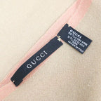 Gucci Large Shawl Beige Pink 95% Wool 5% Silk — view 7