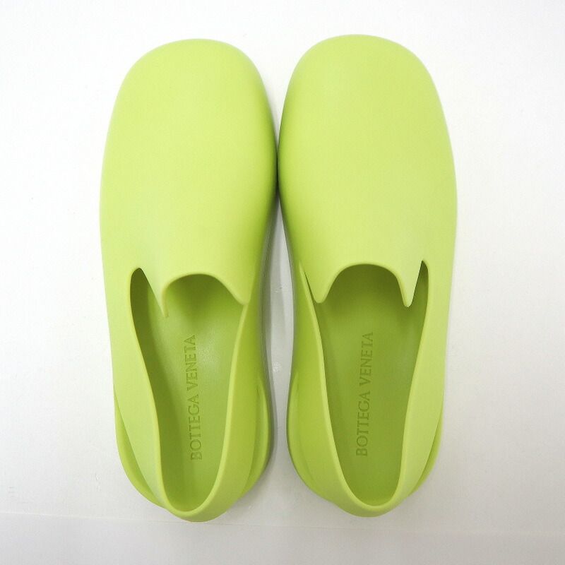 Bottega Veneta Paddle Sandals Light Green Rubber 42 — view 2