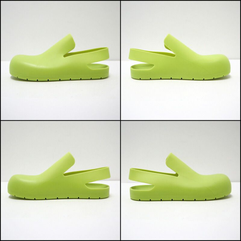 Bottega Veneta Paddle Sandals Light Green Rubber 42 — view 6