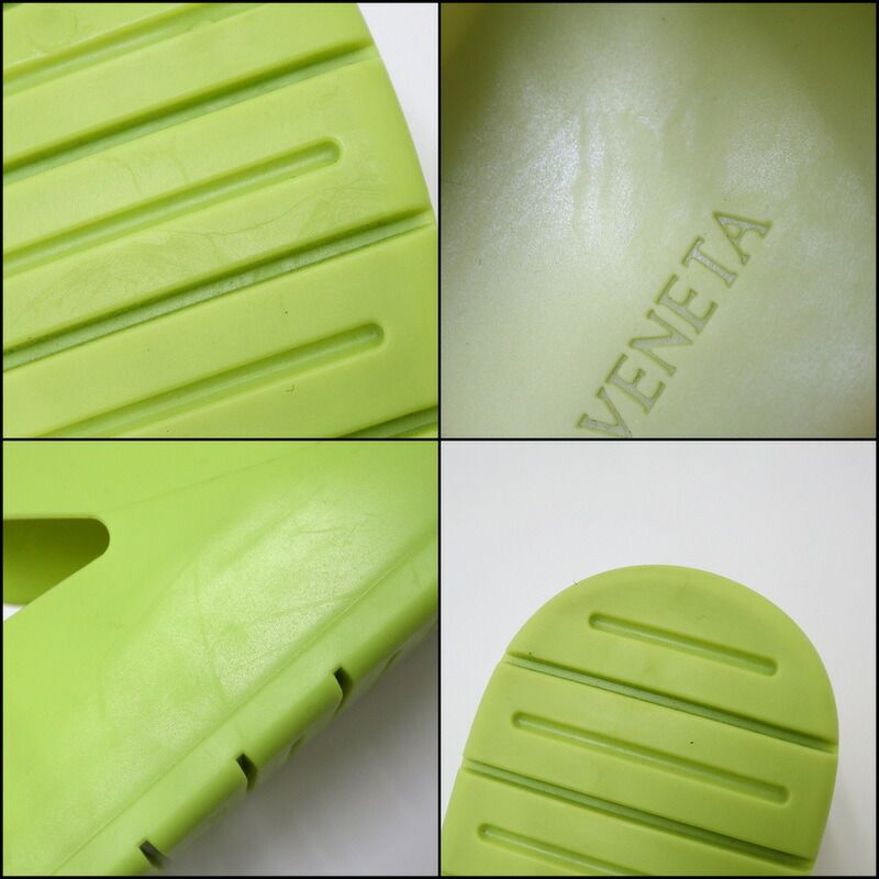 Bottega Veneta Paddle Sandals Light Green Rubber 42 — view 7