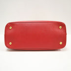 Prada 2-Way Shoulder Bag Saffiano Leather Red Gold — view 4