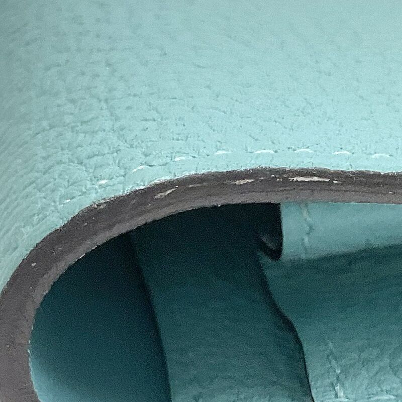 Hermes Dogon GM Bifold Wallet Togo Blue Atoll Silver T Carved — view 8