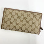 Gucci Wallet GG Canvas Leather Beige Brown — view 2