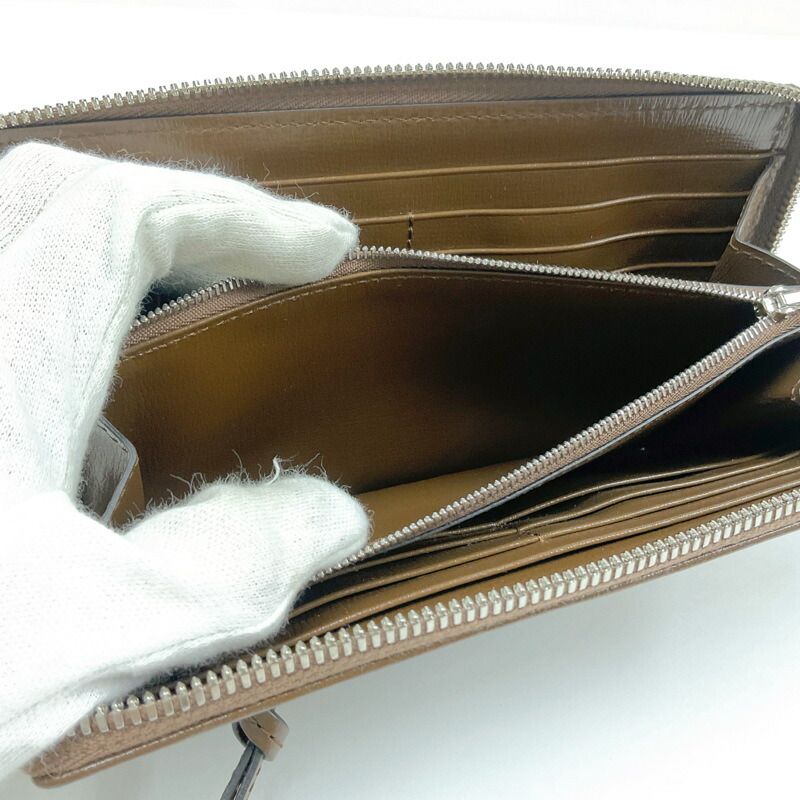 Gucci Wallet GG Canvas Leather Beige Brown — view 5