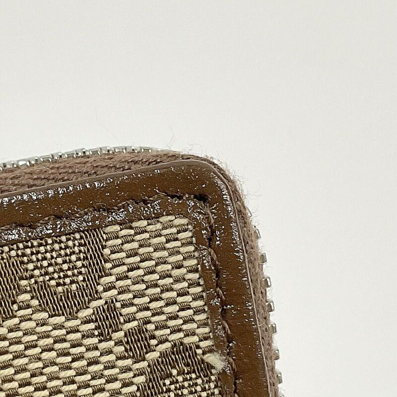 Gucci Wallet GG Canvas Leather Beige Brown — view 6