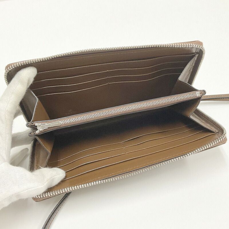 Gucci Wallet GG Canvas Leather Beige Brown — view 4