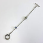 Hermes Bracelet Silver Blue Metal Lacquer Buffalo Horn — view 2