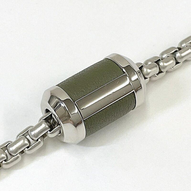 Hermes Bracelet Silver Blue Metal Lacquer Buffalo Horn — view 5
