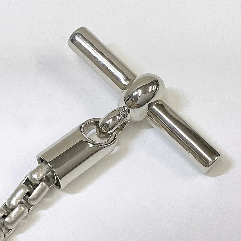 Hermes Bracelet Silver Blue Metal Lacquer Buffalo Horn — view 6