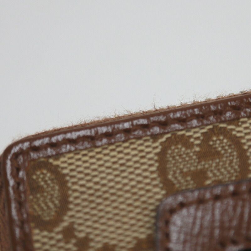Gucci Wallet GG Canvas Leather Beige Brown — view 7
