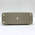 Gucci 2-Way Shoulder Bag GG Supreme Leather Khaki Brown — view 5