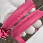 Louis Vuitton Keepall Bandouliere 45 Monogram Macassar Pondicherry Pink Handbag — view 8