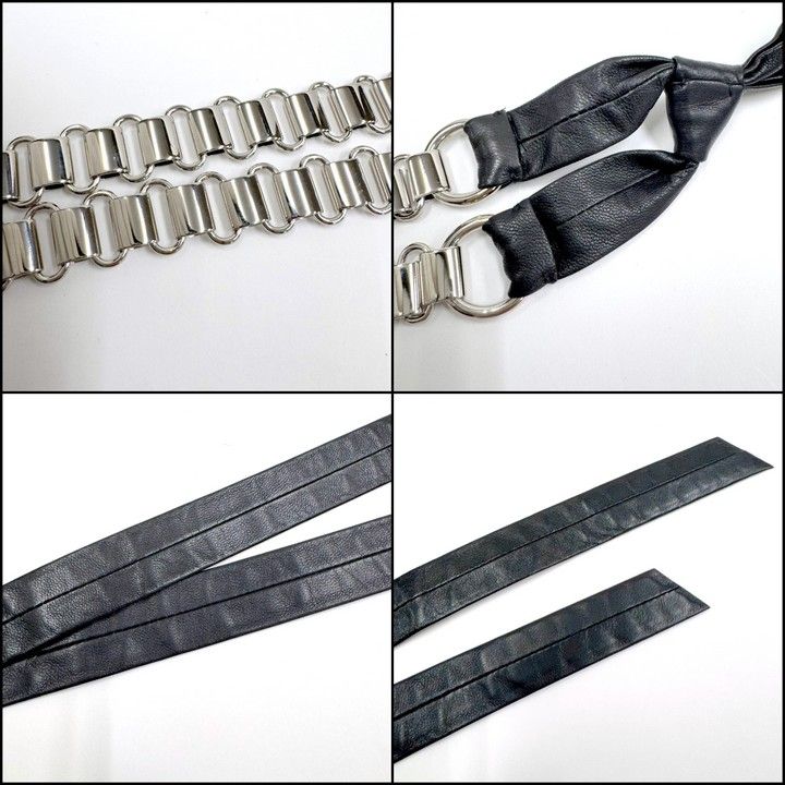 Louis Vuitton Choker Leather Black Silver — view 3
