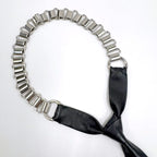 Louis Vuitton Choker Leather Black Silver — view 2