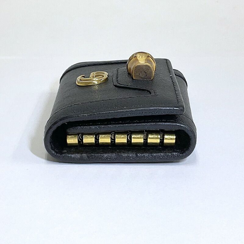 Gucci Key Case Leather Black Holder — view 3