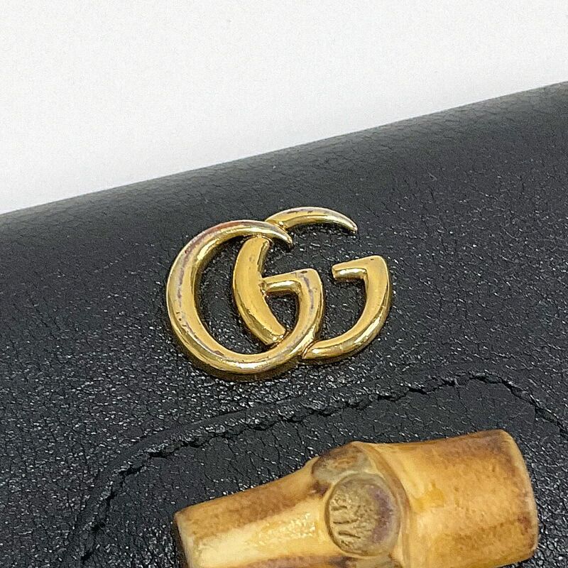 Gucci Key Case Leather Black Holder — view 7
